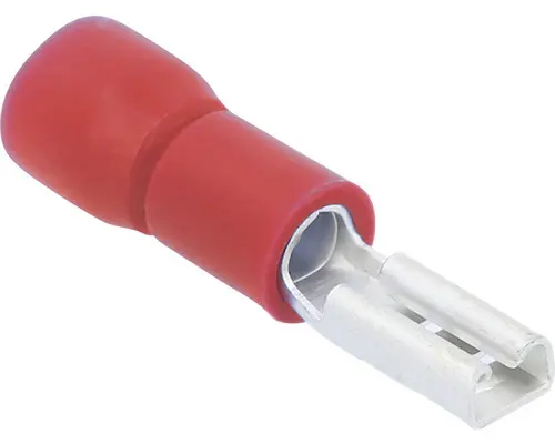 Flachsteckerhülse 1,5 mm², rot, 25 Stk.