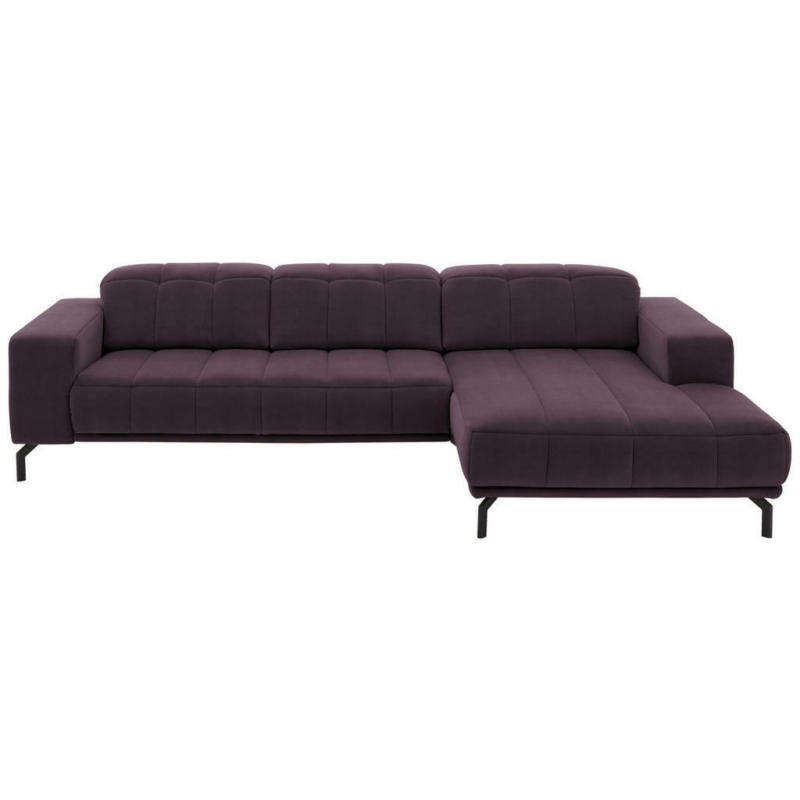 Ecksofa in Velours Lila