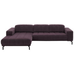 Ecksofa in Velours Lila