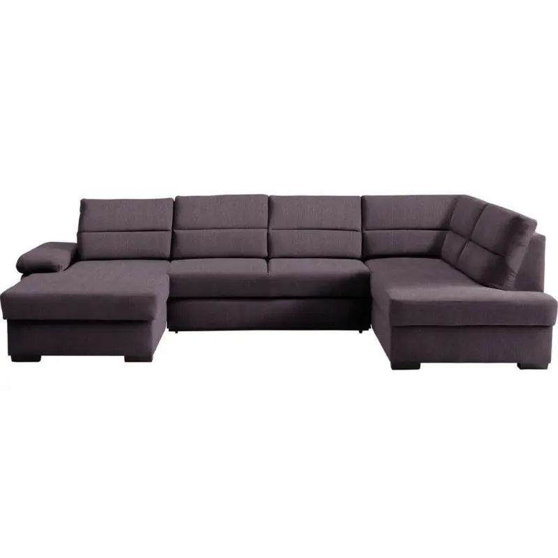 Wohnlandschaft in Webstoff Violett