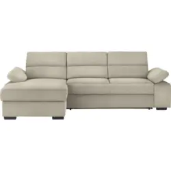 Ecksofa in Webstoff Beige