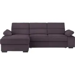 Ecksofa in Webstoff Violett