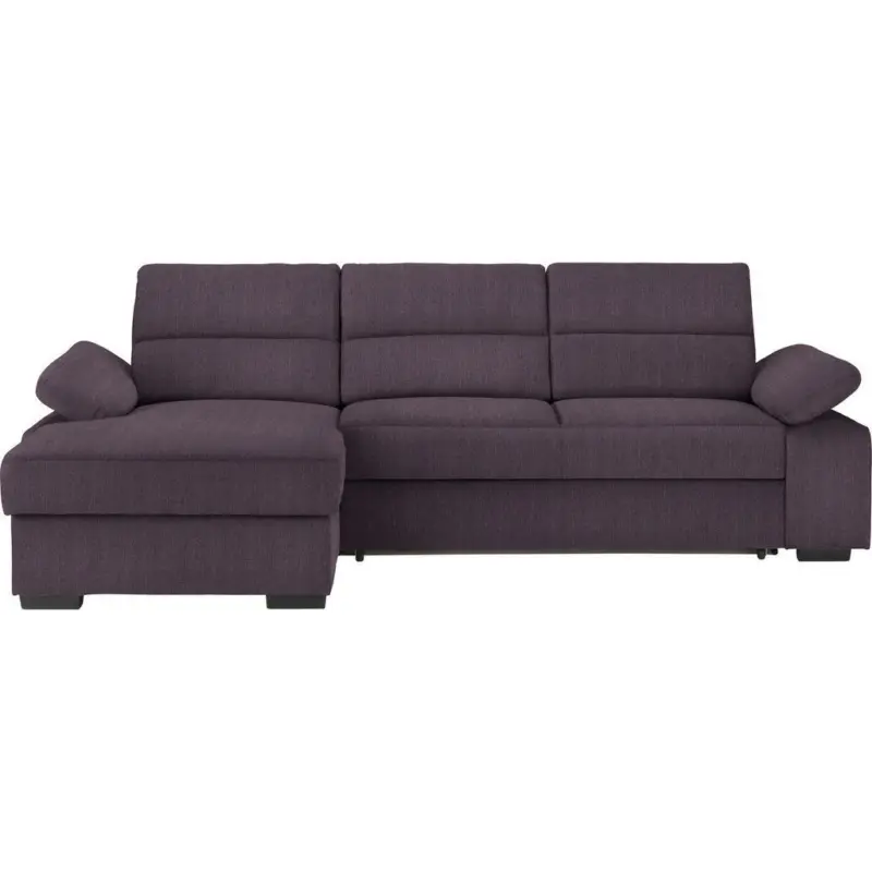 Ecksofa in Webstoff Violett
