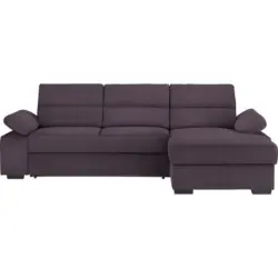 Ecksofa in Webstoff Violett
