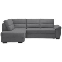 Ecksofa in Flachgewebe Grau