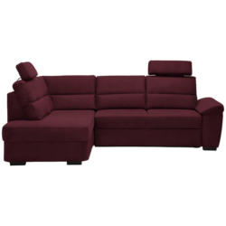 Ecksofa in Flachgewebe Rot