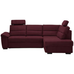 Ecksofa in Flachgewebe Rot