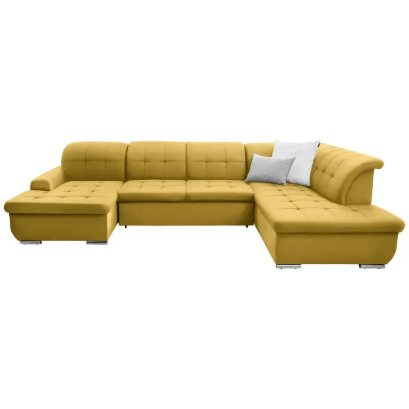 Wohnlandschaft in Flachgewebe Gelb