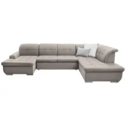 Wohnlandschaft in Flachgewebe Hellbraun