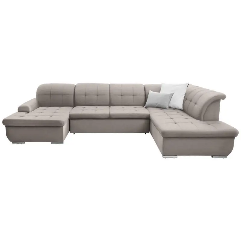 Wohnlandschaft in Flachgewebe Hellbraun