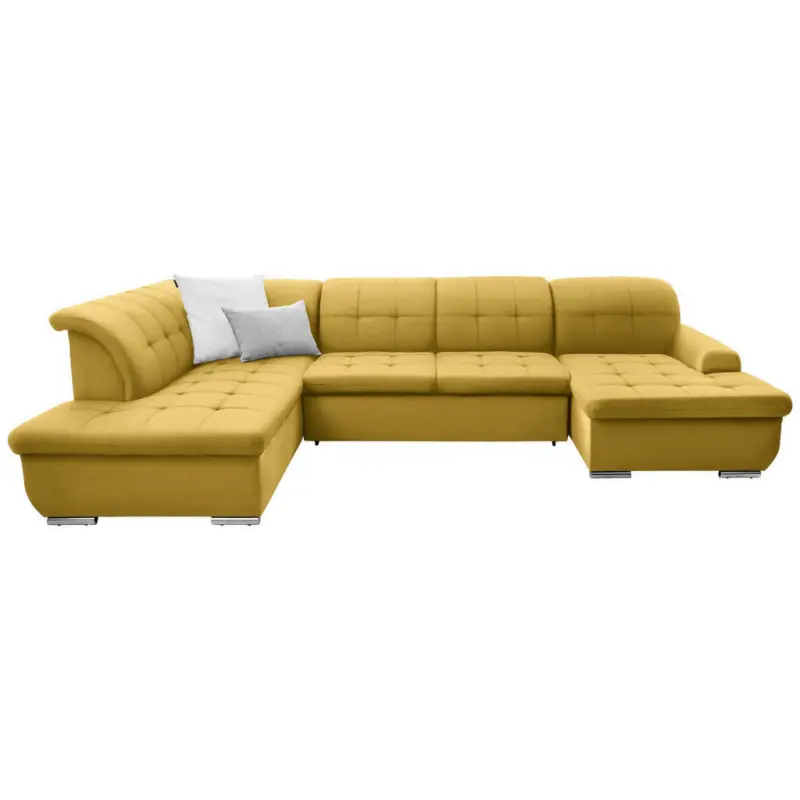 Wohnlandschaft in Flachgewebe Gelb