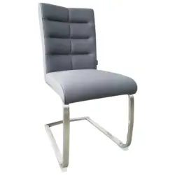 Schwingstuhl in Edelstahl Mikrofaser