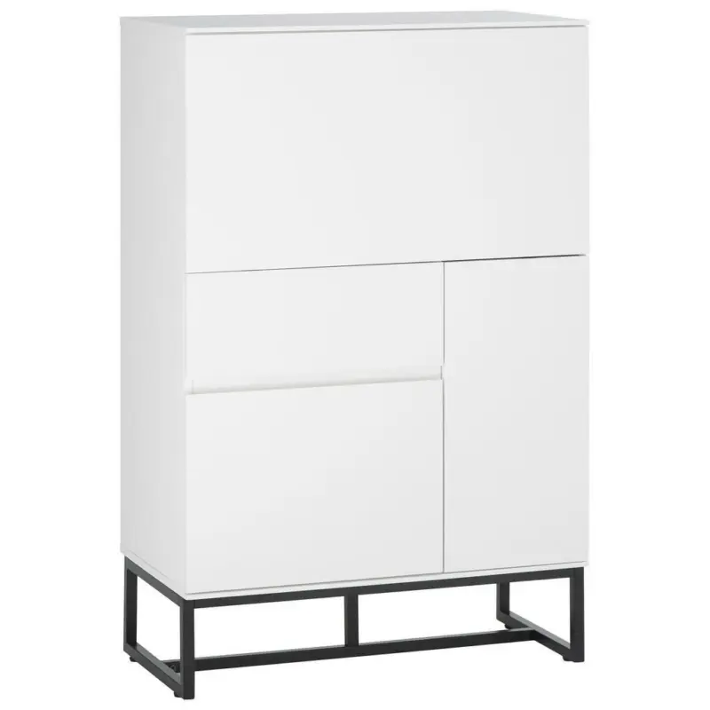 Sekretär in Schwarz, Weiß