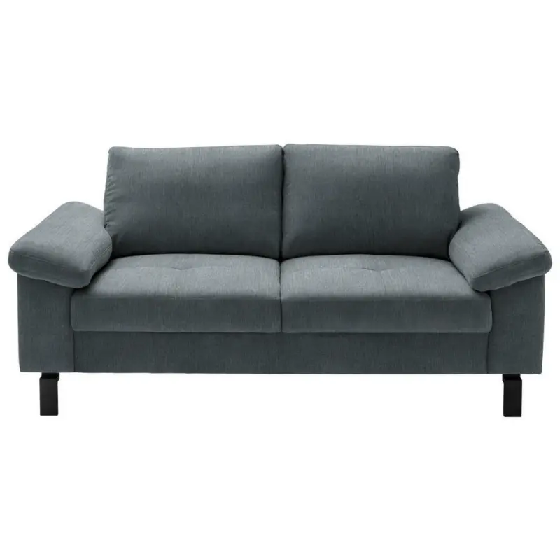 Zweisitzer-Sofa in Velours Dunkelgrau