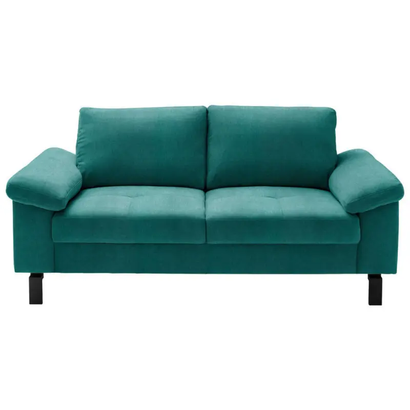 Zweisitzer-Sofa in Velours Petrol