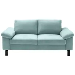 Zweisitzer-Sofa in Velours Türkis