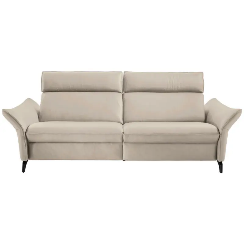 Dreisitzer-Sofa in Leder Creme