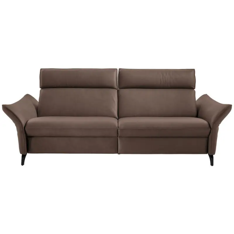 Dreisitzer-Sofa in Leder Dunkelbraun