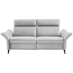 2,5-Sitzer in Echtleder Hellgrau