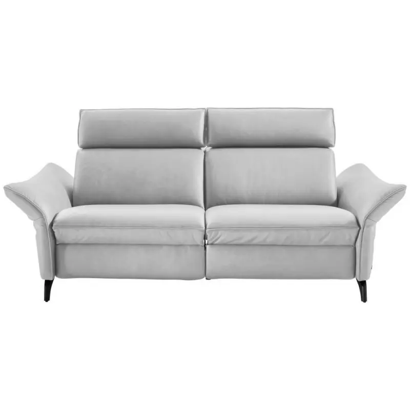 2,5-Sitzer in Echtleder Hellgrau