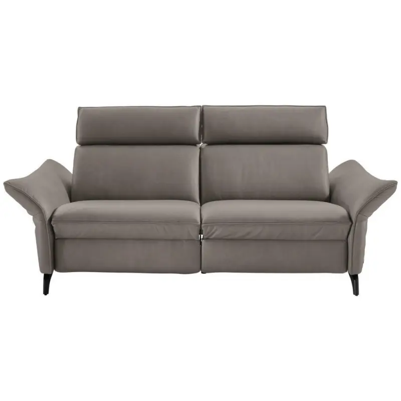 2,5-Sitzer in Echtleder Graubraun