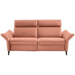 2,5-Sitzer in Echtleder Koralle