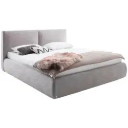 Polsterbett 180/200 cm in Hellgrau