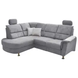 Ecksofa in Mikrofaser Grau