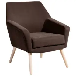 Sessel in Velours Braun