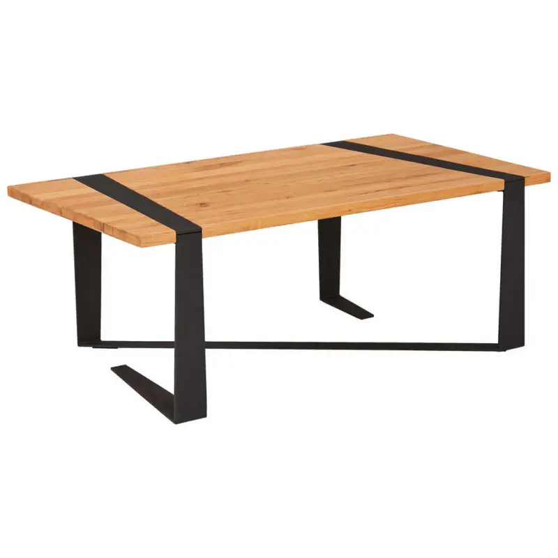 Couchtisch in Holz, Metall 110/60/41 cm