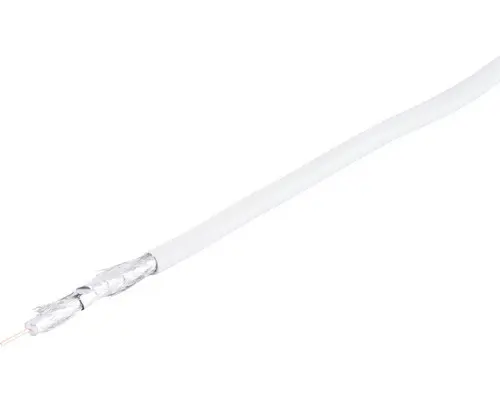 Koaxialkabel S-Impuls Koaxial 1 x 1 mm² 110dB/4G 25 m weiß