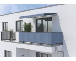 SOLUNA Balkonverkleidung H:75 cm Stoff Dessin 320916 (Meterware)