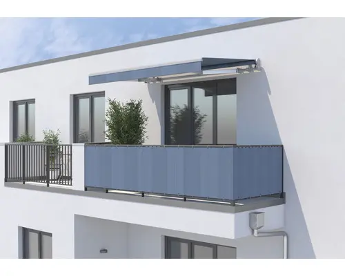 SOLUNA Balkonverkleidung H:75 cm Stoff Dessin 320916 (Meterware)