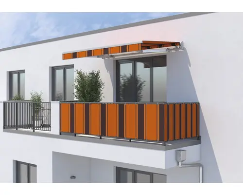 SOLUNA Balkonverkleidung H:95 cm Stoff Dessin 744 (Meterware)