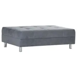 Hocker in Textil Dunkelgrau