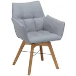 XXXLutz Lauterach - Ihr M&ouml;belhaus bei Bregenz Armlehnstuhl in Holz, Textil Hellgrau, Wildeiche