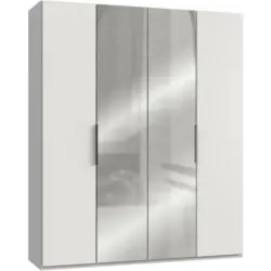 Drehtürenschrank in Weiß