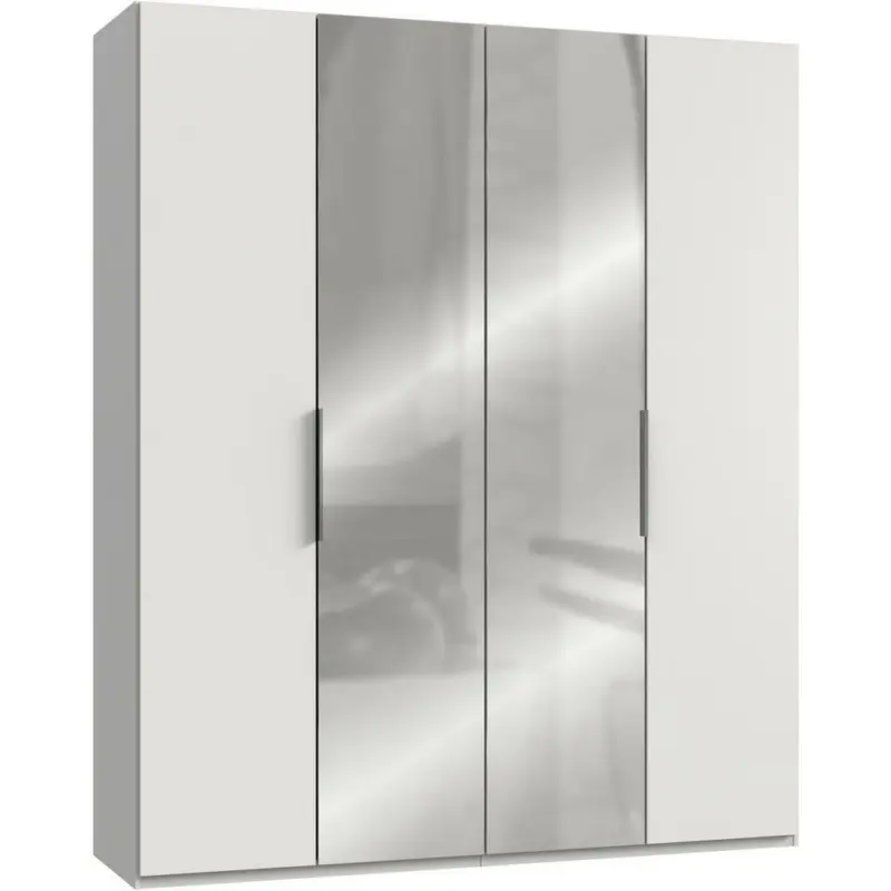 Drehtürenschrank in Weiß