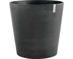 Pflanztopf Ecopots Amsterdam mit Rollen Kunststoff Ø 60 cm H 56 cm dunkelgrau
