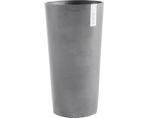 Pflanzvase Ecopots Amsterdam Kunststoff Ø 34 cm H 66 cm grau