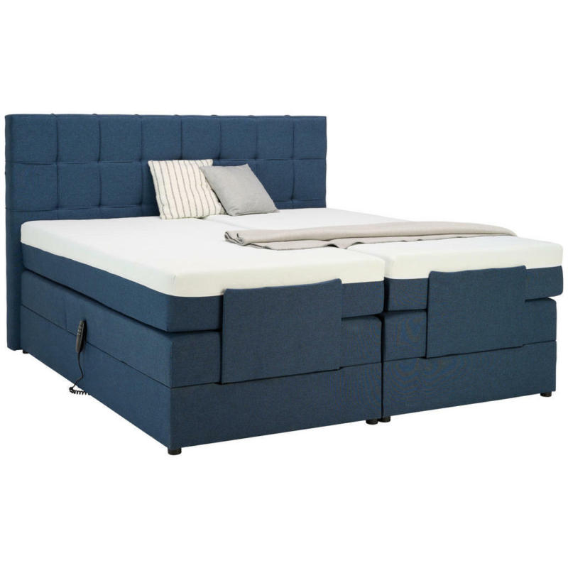 Boxspringbett 180/200 cm in Blau