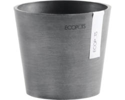 Pflanztopf Ecopots Amsterdam Mini Kunststoff Ø 13 cm H 11,4 cm grau