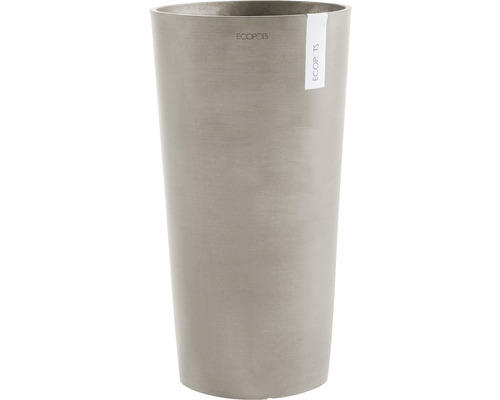 Pflanzvase Ecopots Amsterdam Kunststoff Ø 41 cm H 76 cm braungrau