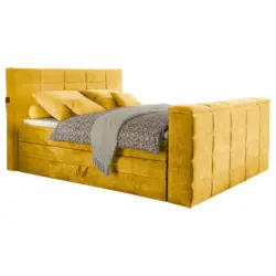 Boxspringbett 180/200 cm in Gelb