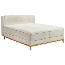 Boxspringbett 180/200 cm in Creme