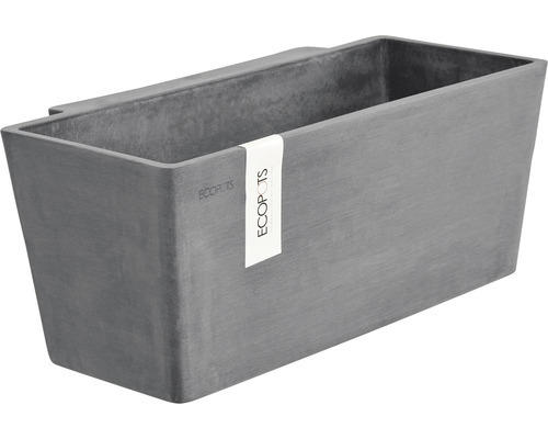 Blumenkasten Ecopots Manhatten Wall M Kunststoff 35x17,4x15 cm grau