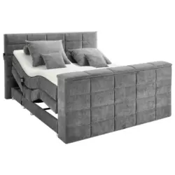 Boxspringbett 180/200 cm in Grau