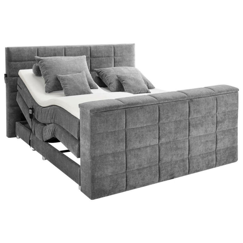 Boxspringbett 180/200 cm in Grau