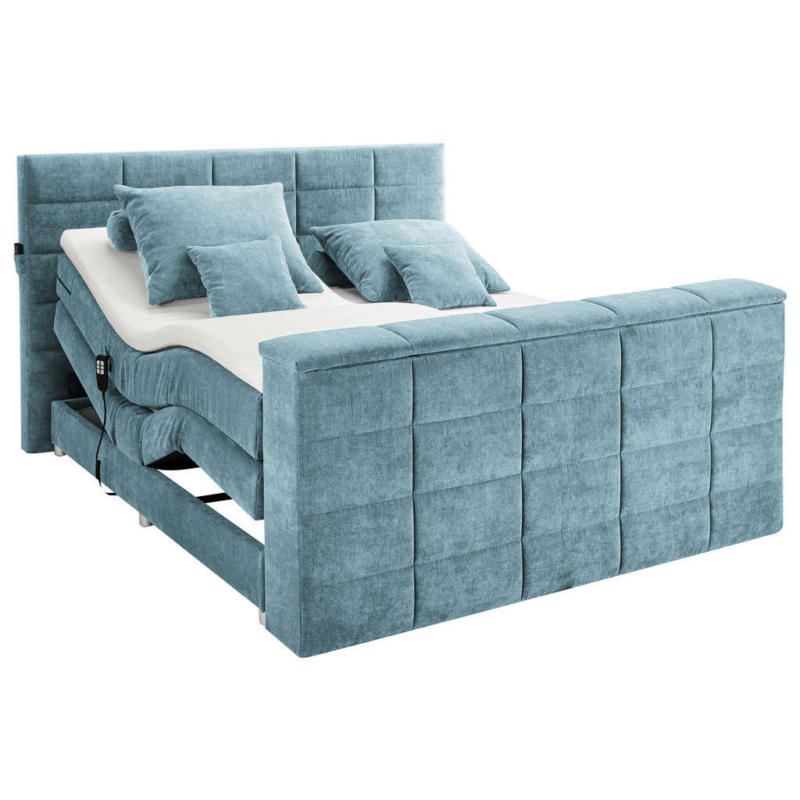 Boxspringbett 180/200 cm in Blau