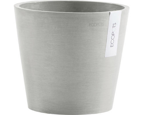 Pflanztopf Ecopots Amsterdam Kunststoff Ø 20 cm H 17,5 cm weißgrau